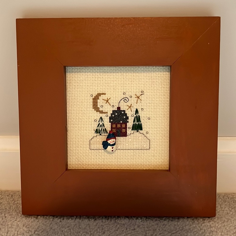 Framed winter scene